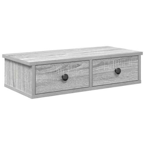 Zidna polica s ladicama siva sonoma konstruirano drvo - Sivi hrast sonoma 60 x 25 x 15 cm 1 Cijena