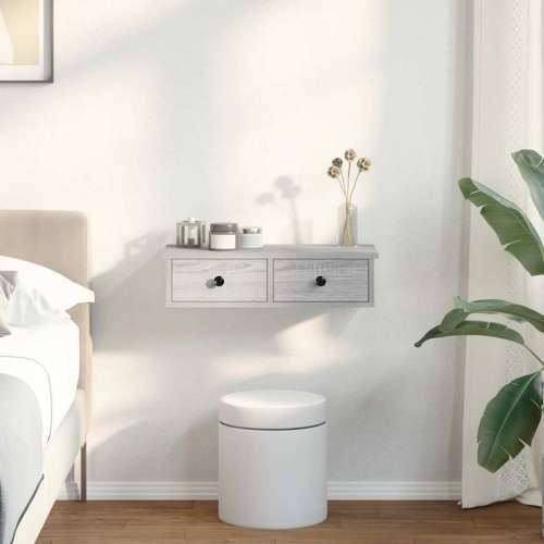 Zidna polica s ladicama siva sonoma konstruirano drvo - Sivi hrast sonoma 60 x 25 x 15 cm 1 Cijena