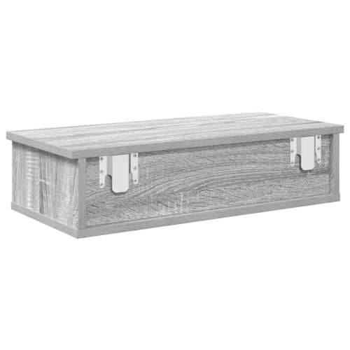 Zidna polica s ladicama siva sonoma konstruirano drvo - Sivi hrast sonoma 60 x 25 x 15 cm 1 Cijena