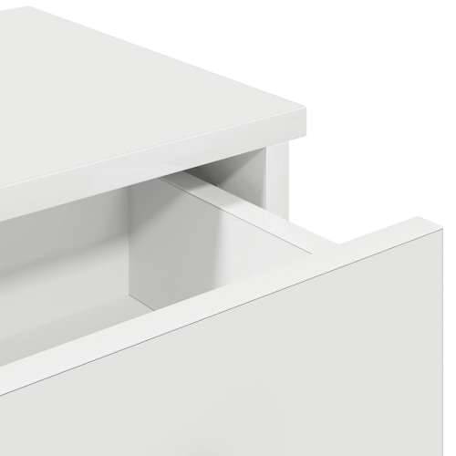 Zidna polica s ladicama bijela 80x34x17 cm izrađeno drvo - Bijela 80 x 31 x 17 cm 1 Cijena