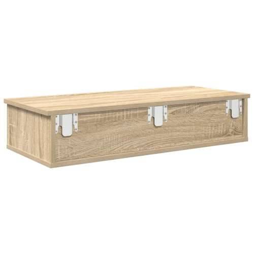 Zidna polica s ladicama sonoma hrast konstruirano drvo - sonoma hrast 80 x 31 x 17 cm 1 Cijena