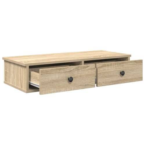 Zidna polica s ladicama sonoma hrast konstruirano drvo - sonoma hrast 80 x 31 x 17 cm 1 Cijena