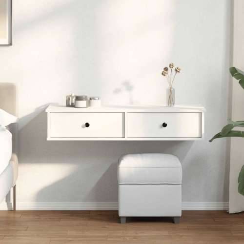 Zidna polica s ladicama bijela 100x37,5x19 cm izrađeno drvo - Bijela 100 x 37.5 x 19 cm 1 Cijena