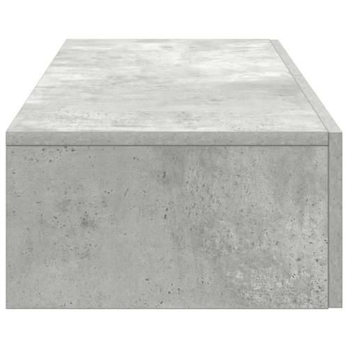 Zidna polica s ladicama beton siva konstruirano drvo - Beton siva 60 x 26.5 x 15 cm 1 Cijena