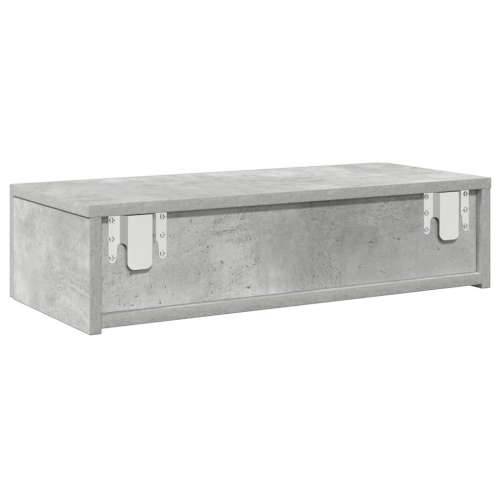 Zidna polica s ladicama beton siva konstruirano drvo - Beton siva 60 x 26.5 x 15 cm 1 Cijena