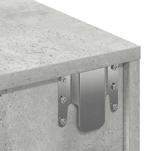 Zidna polica s ladicama beton siva konstruirano drvo - Beton siva 60 x 26.5 x 15 cm 1 Cijena