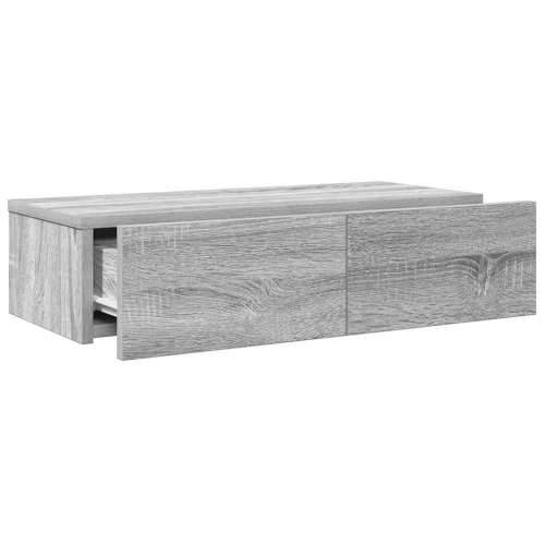 Zidna polica s ladicama siva sonoma 60x26,5x15 cm - Sivi hrast sonoma 60 x 26.5 x 15 cm 1 Cijena