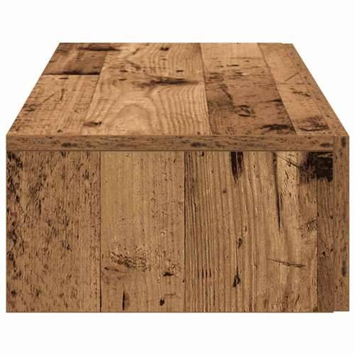 Zidna polica s ladicama staro drvo 80x33x17cm konstruirano drvo - Staro drvo 80 x 33 x 17 cm 1 Cijena