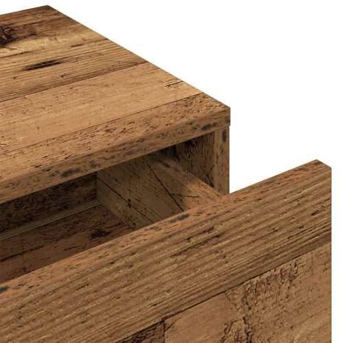 Zidna polica s ladicama staro drvo 80x33x17cm konstruirano drvo - Staro drvo 80 x 33 x 17 cm 1 Cijena