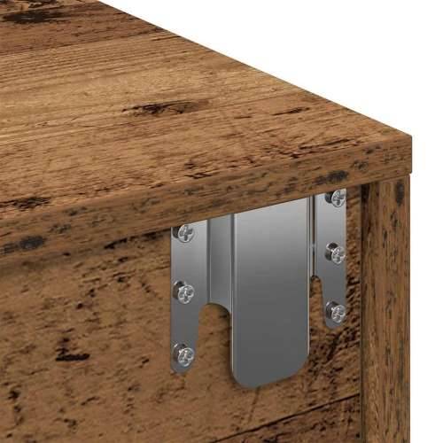Zidna polica s ladicama staro drvo 80x33x17cm konstruirano drvo - Staro drvo 80 x 33 x 17 cm 1 Cijena