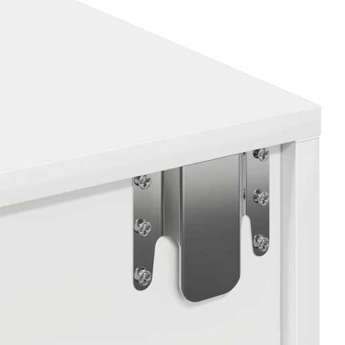 Zidna polica s ladicama bijela 100x36x19 cm izrađeno drvo - Bijela 100 x 36 x 19 cm 1 Cijena