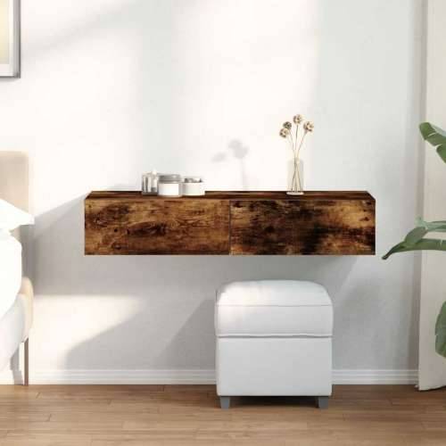 Zidna polica s ladicama dimljeni hrast 100x36x19 cm - Dimljeni hrast 100 x 36 x 19 cm 1 Cijena
