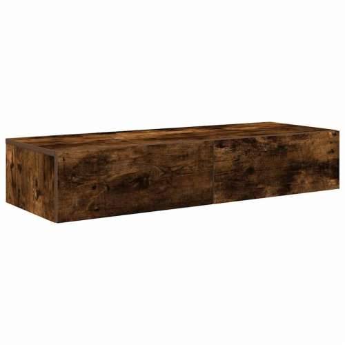 Zidna polica s ladicama dimljeni hrast 100x36x19 cm - Dimljeni hrast 100 x 36 x 19 cm 1 Cijena