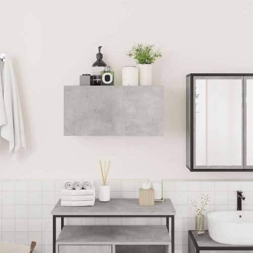 Kupaonski zidni ormarić beton sivi 60x25x30cm konstruirano drvo - Beton siva 60 x 25 x 30 cm 1 Cijena