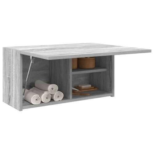 Kupaonski zidni ormarić sivi Sonoma 60x25x30 cm izrađeno drvo - Sivi hrast sonoma 60 x 25 x 30 cm 1 Cijena