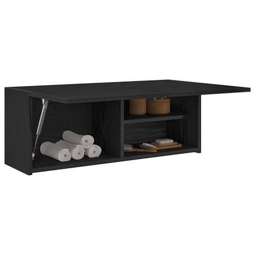 Kupaonski zidni ormarić crni 80x25x30 cm izrađeno drvo - Crna 80 x 25 x 30 cm 1 Cijena