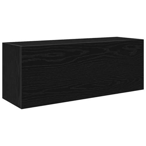 Kupaonski zidni ormarić crni 80x25x30 cm izrađeno drvo - Crna 80 x 25 x 30 cm 1 Cijena