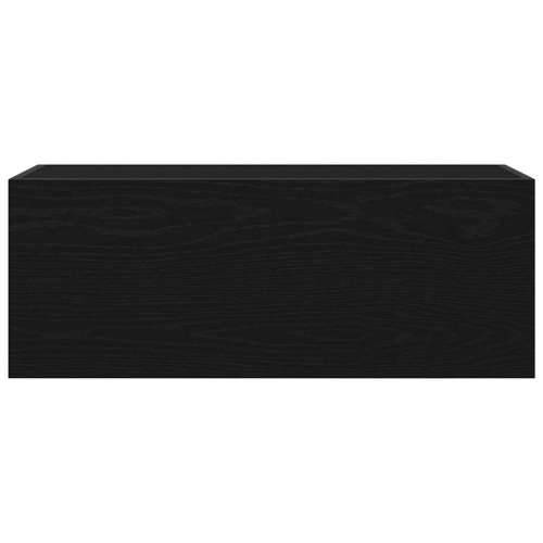 Kupaonski zidni ormarić crni 80x25x30 cm izrađeno drvo - Crna 80 x 25 x 30 cm 1 Cijena