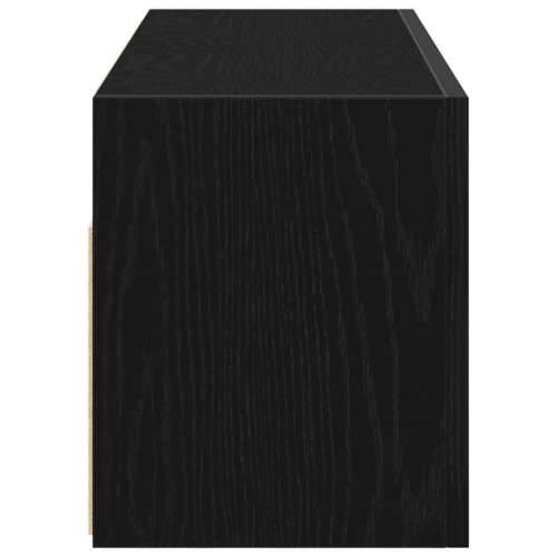 Kupaonski zidni ormarić crni 80x25x30 cm izrađeno drvo - Crna 80 x 25 x 30 cm 1 Cijena