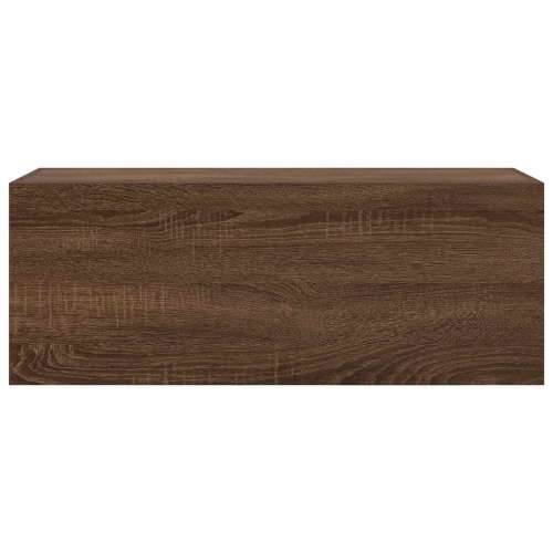 Kupaonski zidni ormarić smeđi hrast 80x25x30 cm izrađeno drvo - Smeđi hrast 80 x 25 x 30 cm 1 Cijena