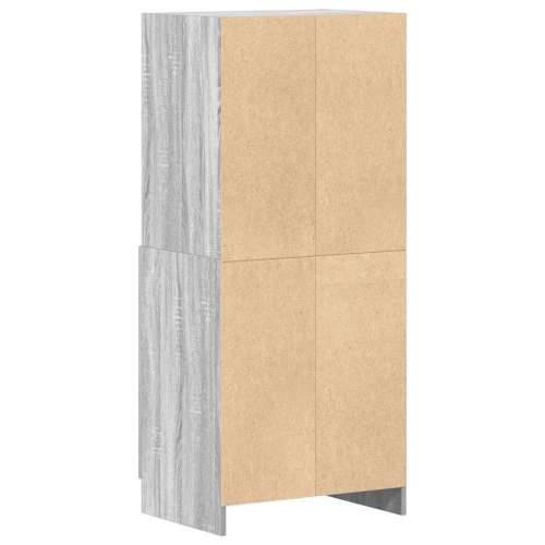 Kuhinjski ormarić boja hrasta 57x41,5x131,5 cm drveni - Sivi hrast sonoma 1 Cijena