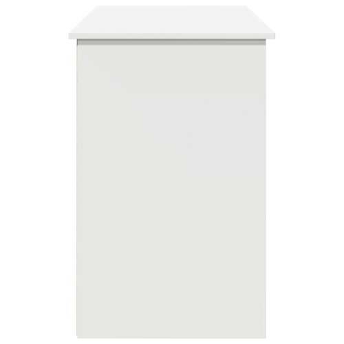 Radni stol bijeli 102 x 50 x 75 cm od konstruiranog drva - Bijela Cijena