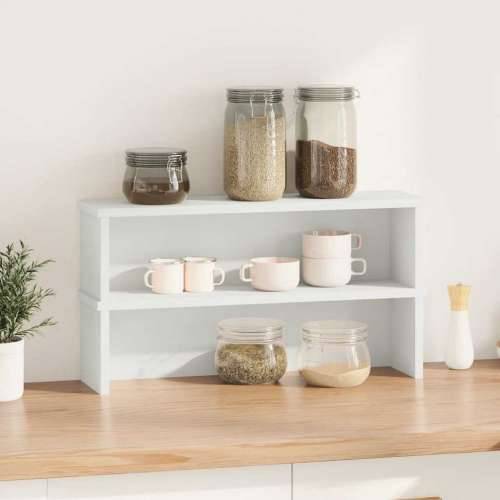 Kuhinjski stalci koji se mogu složiti 2 kom bijeli 50x15x16 cm - Bijela 50 x 15 x 16 cm 2 Cijena