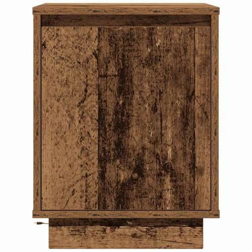 Noćni ormarić s LED svjetlima boja drva 38x34x50 cm - Staro drvo 1 Cijena