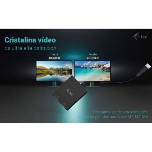 USB kabel i-Tec CADUAL4KDP Crna Cijena