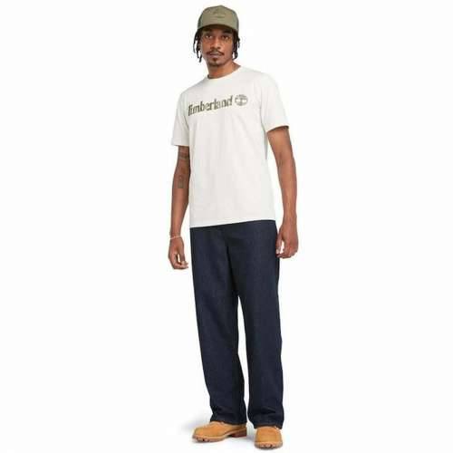 Muška Majica Kratkih Rukava Timberland Kennebec River Camo Linear Logo Bijela Cijena