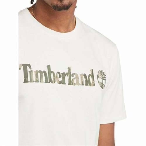 Muška Majica Kratkih Rukava Timberland Kennebec River Camo Linear Logo Bijela Cijena
