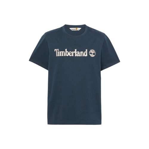 Muška Majica Kratkih Rukava Timberland Kennebec River Camo Linear Logo Plava Cijena