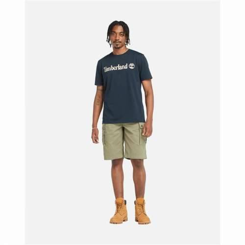 Muška Majica Kratkih Rukava Timberland Kennebec River Camo Linear Logo Plava Cijena