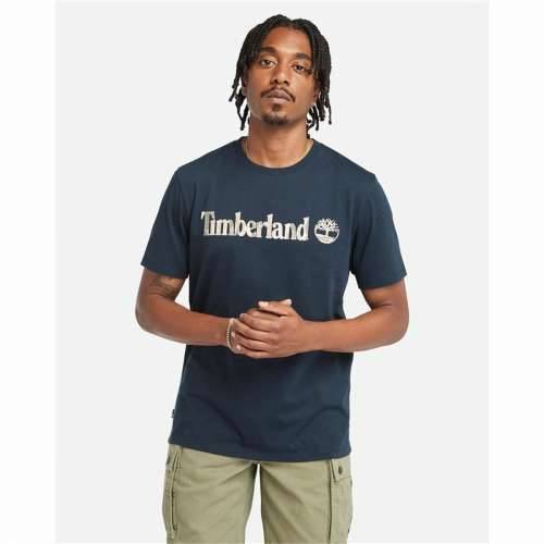 Muška Majica Kratkih Rukava Timberland Kennebec River Camo Linear Logo Plava Cijena