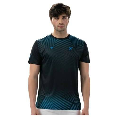 Muška Majica Kratkih Rukava Drop Shot Abian Campa Crna Padel Cijena
