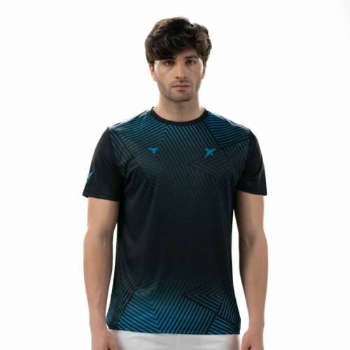 Muška Majica Kratkih Rukava Drop Shot Abian Campa Crna Padel Cijena