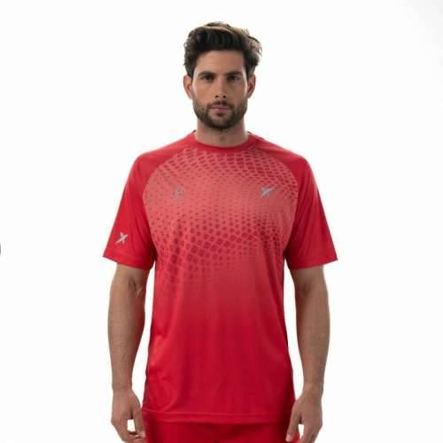 Muška Majica Kratkih Rukava Drop Shot Benara Oranžna Padel Cijena
