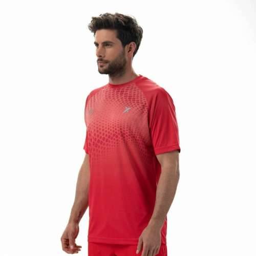 Muška Majica Kratkih Rukava Drop Shot Benara Oranžna Padel Cijena