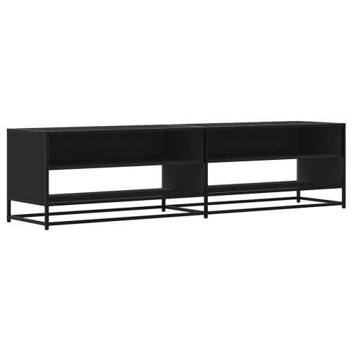 TV ormarić crni 180,5x40x46 cm izrađeno drvo - Crna 1 180.5 cm Cijena