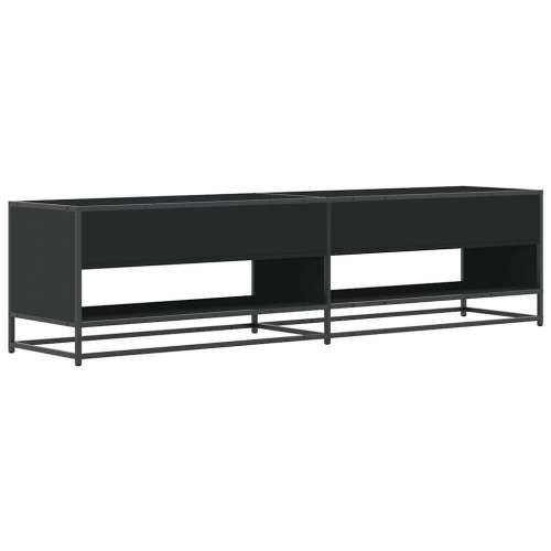 TV ormarić crni 180,5x40x46 cm izrađeno drvo - Crna 1 180.5 cm Cijena