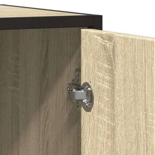 Komoda sonoma hrast 134x35x76 cm izrađeno drvo - sonoma hrast 1 Cijena