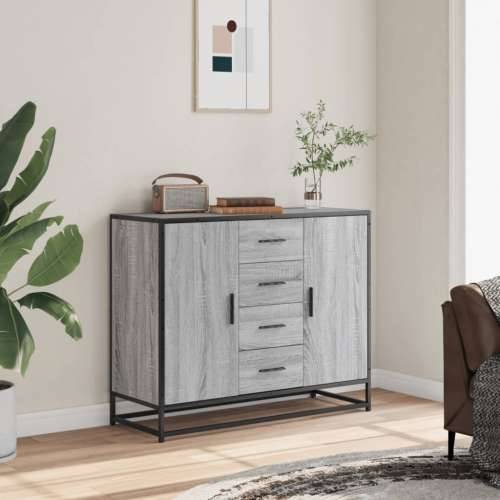 Komoda Siva Sonoma 92x35x76 cm Konstruirano drvo - Sivi hrast sonoma 1 Cijena