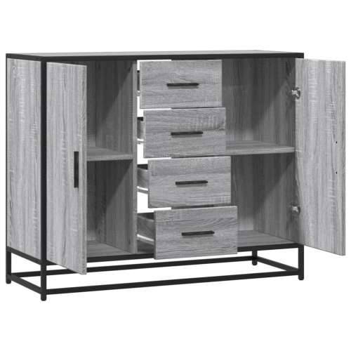 Komoda Siva Sonoma 92x35x76 cm Konstruirano drvo - Sivi hrast sonoma 1 Cijena