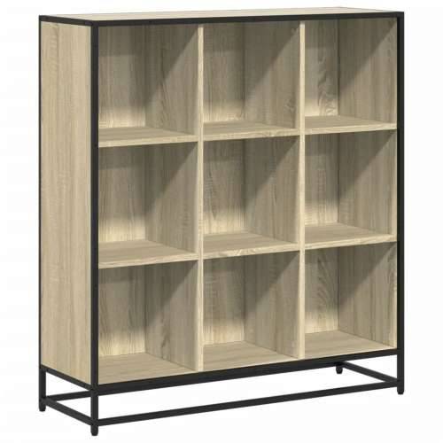 Polica za knjige Sonoma hrast Konstruirano drvo i metal - sonoma hrast 97.5 x 33 x 107.5 cm 1 Cijena