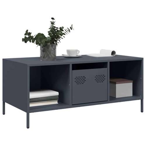 Stolić za kavu antracit 101,5x50x43,5 cm hladno valjanog čelika - Antracit 1 Cijena