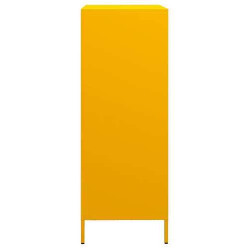 Visoka komoda boja senfa 68x39x103,5 cm od čelika Žuta 1 Cijena