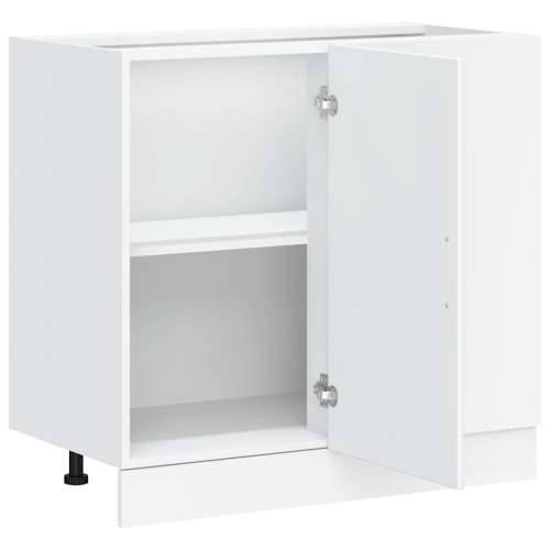 Donji kuhinjski ormarić Kalmar bijeli konstruirano drvo - Bijela 86 x 46 x 81.5 cm 1 1x corner bottom cabinet (1 door) Cijena