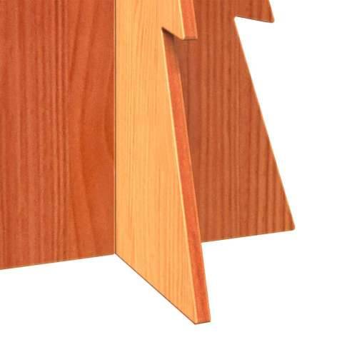 Drveno ukrasno božićno drvce voštano smeđi 112 cm od borovine - Voštano smeđa 112 cm 1 Cijena