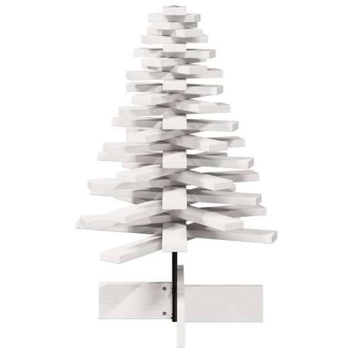 Drveno ukrasno božićno drvce bijelo 80 cm od masivne borovine - Bijela 80 cm 1 Cijena
