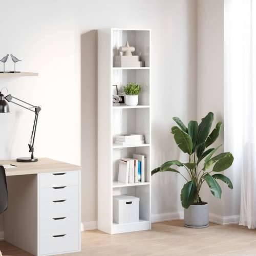Regal za knjige sjajni bijeli 40x24x176 cm konstruirano drvo - Visoko sjajno bijela 1 176 cm 40 cm Cijena